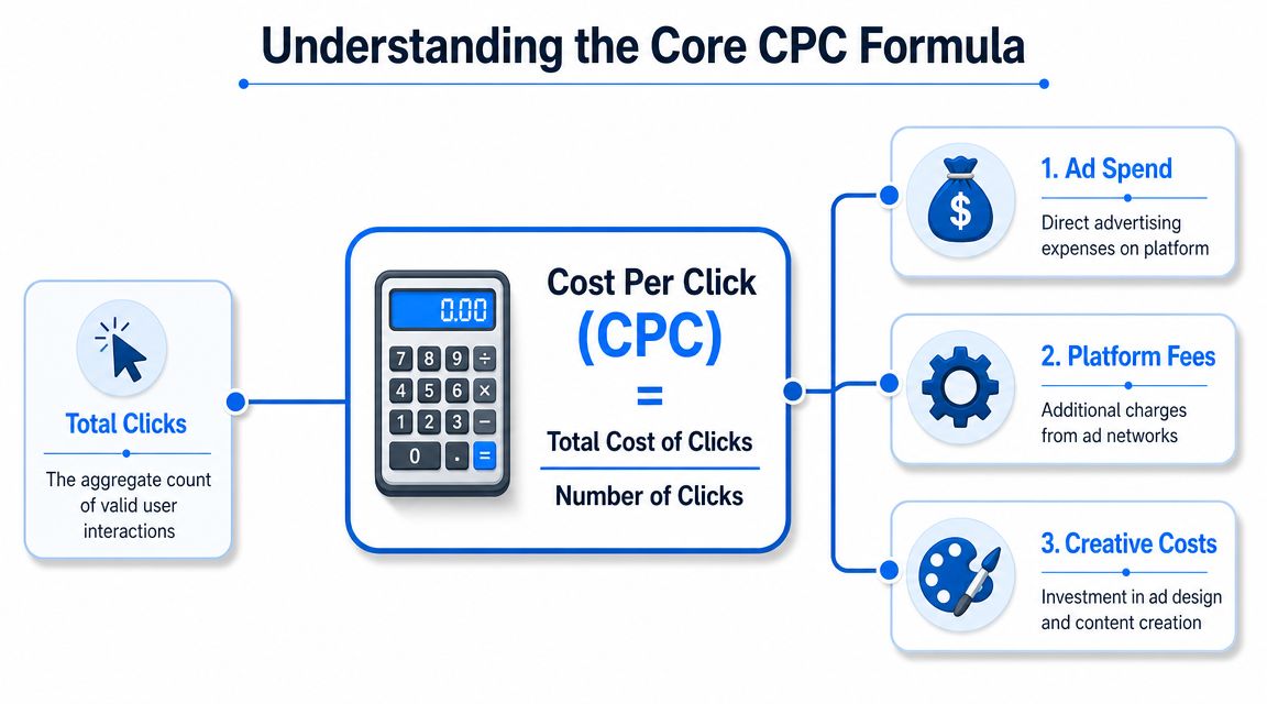 The Core Cost Per Click Calculation Formula